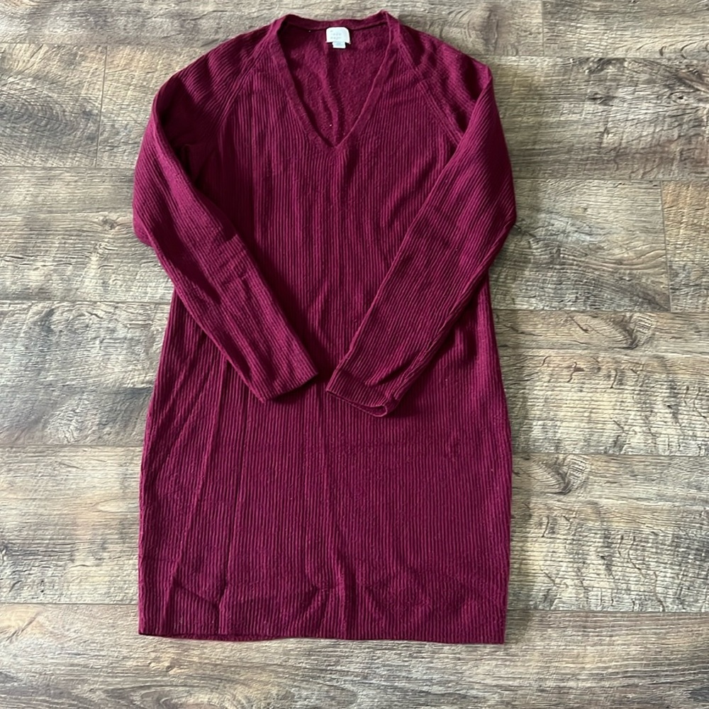 Women’s A New Day Brand Knit Sweater Dress, Size XS, Maroon/Plum Color